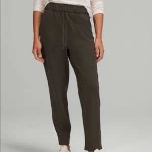Dark Olive Lululemon On The Fly Pant